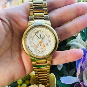 Philip Stein gold plated dual faces watch